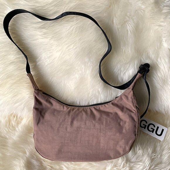 NWT Baggu Small Crescent Bag - Cocoa - Picture 2 of 5